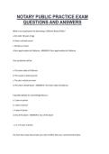 Notary Public Practice Exam &ndash; Questions and Answers &vert; Complete Exam Preparation Material