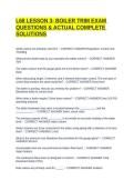 L68 LESSON 3- BOILER TRIM EXAM QUESTIONS & ACTUAL COMPLETE SOLUTIONS