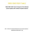 WGU C845 VUN1 Task 3&vert; Passed on First Attempt &vert;Latest Update with Verified Complete Solutions