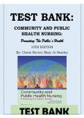 Community and Public Health Nursing 10th Edition by Recto &vert; 2026&sol;2027 Complete Questions & Answers