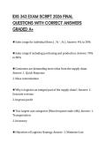 IDIS 343 EXAM SCRIPT 2026 FINAL QUESTIONS WITH CORRECT ANSWERS GRADED A&plus;