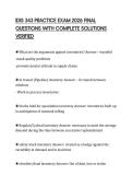 IDIS 343 PRACTICE EXAM 2026 FINAL QUESTIONS WITH COMPLETE SOLUTIONS VERIFIED