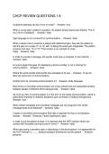CHCP REVIEW QUESTIONS 1-6