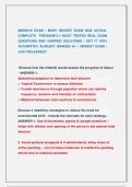 MIDW216 EXAM &vert; MOST RECENT EXAM 2026 ACTUAL   COMPLETE  FREQUENTLY MOST TESTED REAL EXAM  QUESTIONS AND VERIFIED SOLUTIONS &vert; GET IT 100&percnt;  ACCURATE&excl;&excl; ALREADY GRADED A&plus; &vert; NEWEST EXAM &vert;  JUST RELEASED&excl;&excl; 