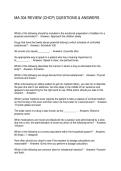 MA 304 REVIEW &lpar;CHCP&rpar; QUESTIONS & ANSWERS