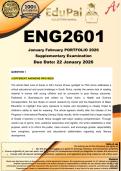 ENG2601 January&sol;February Supplementary Portfolio &lpar;COMPLETE ANSWERS&rpar; 2026 - DUE 22 January 2026