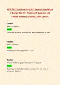 WGU D651 OA &lpar;New 2026&sol;2027 Update&rpar; Foundations of Design Objective Assessment Questions with Verified Answers &vert; Graded A&vert; 100&percnt; Correct&period;