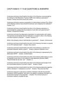 CHCP EXAM 6-17-19 -2 QUESTIONS & ANSWERS