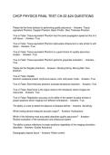 CHCP PHYSICS FINAL TEST CH-22 &24 QUESTIONS