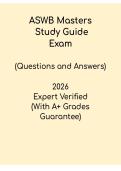 ASWB Masters Exam Study Guide 2026 PDF &vert; Complete Exam Prep