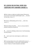 IEC LESSON 108 HW FINAL PAPER 2026 QUESTIONS WITH ANSWERS GRADED A&plus;