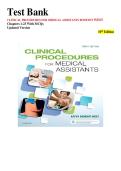 Clinical Procedures Test Bank & Study Guide &vert; 10th Edition Exam Prep & Practice Questions