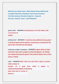NFHS Soccer Rules Exam &vert;&vert; Most Recent Exam 2026 Actual  Complete Real Exam Questions And Correct Answers   &lpar;Verified Answers&rpar; Already Graded A&plus; &vert; Assured                    Success &vert; Newest  Exam &vert; Just Released&excl;&excl;