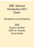 GRE 2026 General Vocabulary Set 1 PDF &vert; Verbal Reasoning Prep
