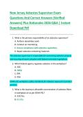 New Jersey Asbestos Supervisor Exam  Questions And Correct Answers &lpar;Verified  Answers&rpar; Plus Rationales 2026 Q&A &vert; Instant  Download Pdf