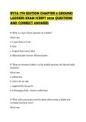 IFSTA 7TH EDITION CHAPTER 8 GROUND LADDERS EXAM SCRIPT 2026 QUESTIONS AND CORRECT ANSWERS