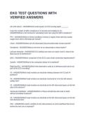 EKG TEST QUESTIONS WITH VERIFIED ANSWERS