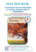 Gerontological Nursing 9th Edition Eliopoulos Test Bank&comma; All Chapters - Questions and Answers