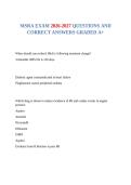 MSRA EXAM 2026-2027 QUESTIONS AND CORRECT ANSWERS GRADED A&plus;