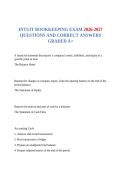 INTUIT BOOKKEEPING EXAM 2026-2027 QUESTIONS AND CORRECT ANSWERS GRADED A&plus;