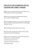 IHOP SOP 201 2026 EXAMINATION TEST FULL QUESTIONS AND CORRECT ANSWERS