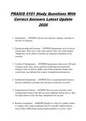 PRAXIS 5101 Study Questions With  Correct Answers Latest Update  2026