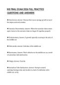 IHS FINAL EXAM 2026 FULL PRACTICE QUESTIONS AND ANSWERS