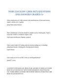 NURS 254 EXAM 1 &lpar;2026-2027&rpar; QUESTIONS AND ANSWERS GRADED A&plus;