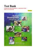 Human Development 8th Edition Life-Span Textbook&colon; Prenatal to Late Adulthood Study Guide&comma; Test Bank & MCQs