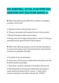 IHSA BASKETBALL ACTUAL EXAM PAPER 2026 QUESTIONS WITH SOLUTIONS GRADED A&plus;