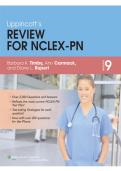 Lippincott&rsquo;s Review for NCLEX-PN&comma; 9th Edition &vert; 2026&sol;2027 Complete Guide & Practice Questions