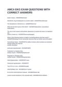 AMCA EKG EXAM QUESTIONS WITH CORRECT ANSWERS