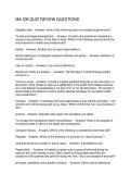 MA 305 QUIZ REVIEW QUESTIONS
