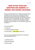 AANP ACTUAL EXAM 2026  QUESTIONS AND ANSWERS &vert; A&plus;  GRADED &vert; WITH EXPERT SOLUTIONS 