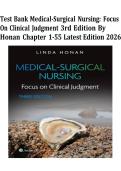 Test Bank for Medical-Surgical Nursing&colon; Focus on Clinical Judgment&comma; 3rd Edition by Linda Honan&vert;978-1975190941&vert; All Chapters 1-55&vert; LATEST