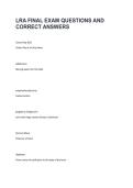 LRA Final Exam &vert; 2026&sol;2027 Questions & Correct Answers &lpar;2 Files Merged&rpar;