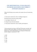 FNP MIDTERM&sol;FINAL EXAM &lpar;2026-2027&rpar; TESTBANK QUESTIONS AND CORRECT ANSWERS GRADED A&plus;