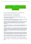 Valuation Constitution Test with All Correct Answers