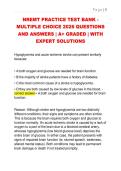NREMT PRACTICE TEST BANK -  MULTIPLE CHOICE 2026 QUESTIONS  AND ANSWERS &vert; A&plus; GRADED &vert; WITH  EXPERT SOLUTIONS 