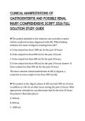 CLINICAL MANIFESTATIONS OF GASTROENTERITIS AND POSSIBLE RENAL INJURY COMPREHENSIVE SCRIPT 2026 FULL SOLUTION STUDY GUIDE