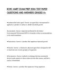 IICRC AMRT EXAM PREP 2026 TEST PAPER QUESTIONS AND ANSWERS GRADED A&plus;