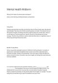 Mental Health Midterm &vert; 2026&sol;2027 Questions & Correct Answers &lpar;Converted&rpar;
