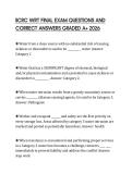 IICRC WRT FINAL EXAM QUESTIONS AND CORRECT ANSWERS GRADED A&plus; 2026