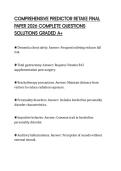 COMPREHENSIVE PREDICTOR RETAKE FINAL PAPER 2026 COMPLETE QUESTIONS SOLUTIONS GRADED A&plus;
