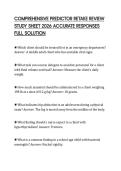 COMPREHENSIVE PREDICTOR RETAKE REVIEW STUDY SHEET 2026 ACCURATE RESPONSES FULL SOLUTION