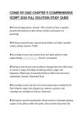 COMS 101 QUIZ CHAPTER 11 COMPREHENSIVE SCRIPT 2026 FULL SOLUTION STUDY GUIDE