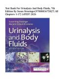 Test Bank For Urinalysis and Body Fluids&comma; 7th Edition By Susan Strasinger&vert;9780803675827&vert; All Chapters 1-17&vert; LATEST
