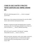 COMS 101 QUIZ CHAPTER 11 PRACTICE TESTED QUESTIONS 2026 VERIFIED ANSWER KEY