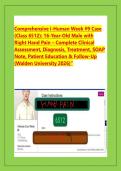 Comprehensive i-Human Week &num;9 Case &lpar;Class 6512&rpar;&colon; 16-Year-Old Male with Right Hand Pain &ndash; Complete Clinical Assessment&comma; Diagnosis&comma; Treatment&comma; SOAP Note&comma; Patient Education & Follow-Up &lpar;Walden University 2026&rpar;&rdquo;