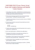 IAHCSMM CRCST Exam&colon; Newest Actual Exam with Complete Questions and Detailed Correct Answers